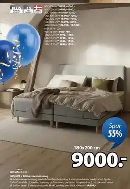 JYSK JOSELVA + KOLA elevationsseng, DKK 9000 tilbud