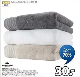JYSK SORUNDA håndklæde tilbud