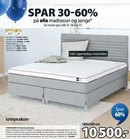JYSK TEMPRAKON LYA kontinentalseng, DKK 10500 tilbud