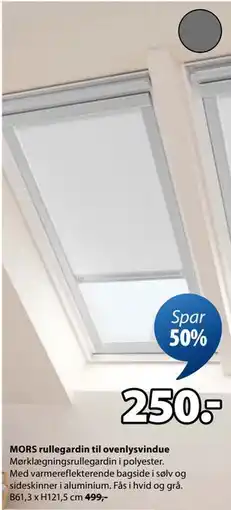 JYSK MORS rullegardin til ovenlysvindue, DKK 250 tilbud