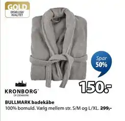 JYSK BULLMARK badekåbe, DKK 150 tilbud