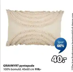 JYSK GRAVMYRT pyntepude, DKK 40 tilbud