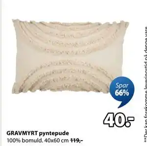JYSK GRAVMYRT pyntepude, DKK 40 tilbud
