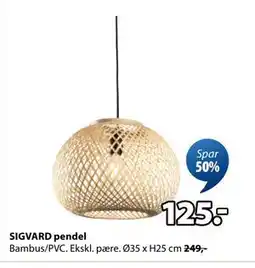 JYSK SIGVARD pendel, DKK 125 tilbud