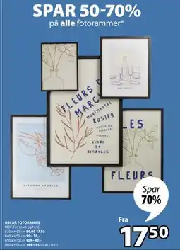 JYSK OSCAR FOTORAMME tilbud
