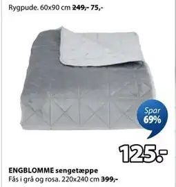 JYSK ENGBLOMME sengetæppe, DKK 125 tilbud