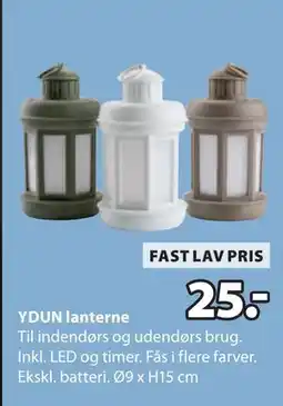 JYSK YDUN lanterne, DKK 25 tilbud