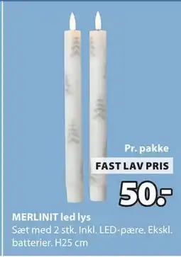 JYSK MERLINIT led lys, DKK 50 tilbud