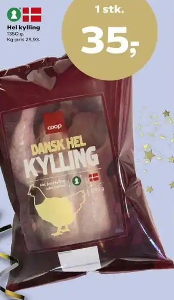 SuperBrugsen Hel Kylling 1350g tilbud