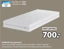 JYSK KAMELVA springmadras, DKK 700 tilbud