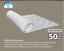 JYSK STORE MYA rullemadras., DKK 50 tilbud