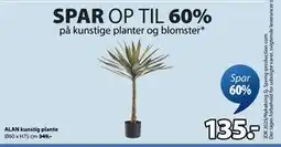JYSK ALAN kunstig plante, DKK 135 tilbud