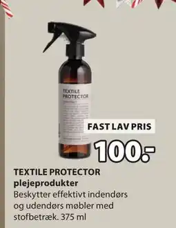 JYSK TEXTILE PROTECTOR plejeprodukter, DKK 100 tilbud