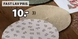 JYSK KUNGSMYNTA dækkeserviet, DKK 10 tilbud