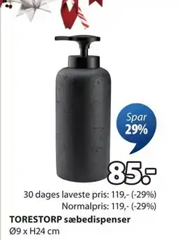JYSK TORESTORP sæbedispenser, DKK 85 tilbud