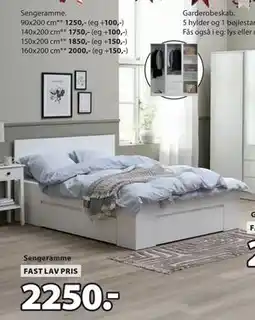 JYSK LIMFJORDEN sengeramme, DKK 2250 tilbud