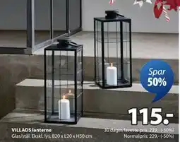 JYSK VILLADS lanterne, DKK 115 tilbud