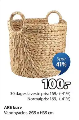 JYSK ARE kurv, DKK 100 tilbud