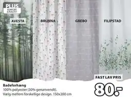 JYSK Badeforhæng, DKK 80 tilbud