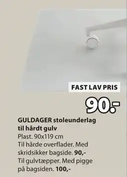 JYSK GULDAGER stoleunderlag til hårdt gulv tilbud