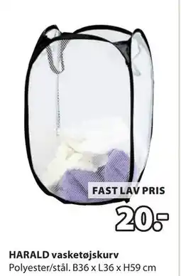 JYSK HARALD vasketøjskurv, DKK 20 tilbud