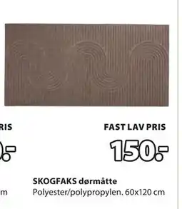 JYSK SKOGFAKS dørmåtte, DKK 150 tilbud