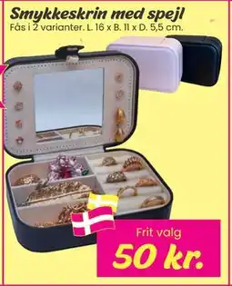 Hi five Smykkeskrin med spejl, DKK 50 tilbud