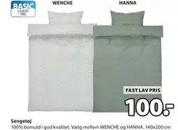 JYSK Sengetøj, DKK 100 tilbud
