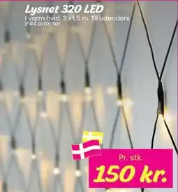 Hi five Lysnet 320 LED, DKK 150 tilbud