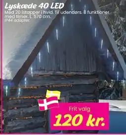 Hi five Lyskæde 40 LED, DKK 120 tilbud