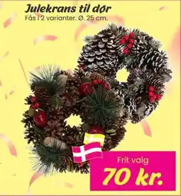 Hi five Julekrans til dør, DKK 70 tilbud