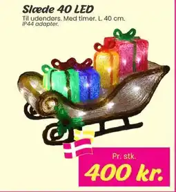 Hi five Slæde 40 LED, DKK 400 tilbud