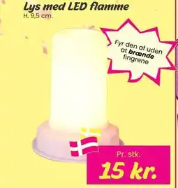 Hi five Lys med LED flamme, DKK 15 tilbud