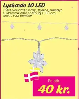 Hi five Lyskæde 10 LED, DKK 40 tilbud