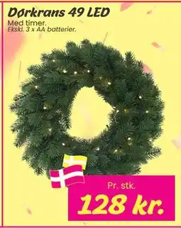 Hi five Dørkrans 49 LED, DKK 128 tilbud