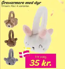 Hi five Ørevarmere med dyr, DKK 35 tilbud