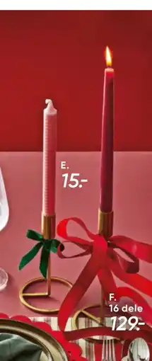 Bilka Ren stearin stagelys, DKK 15 tilbud