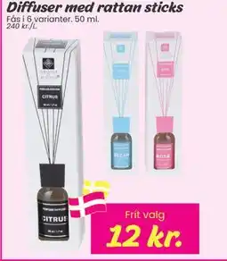 Hi five Diffuser med rattan sticks, DKK 12 tilbud