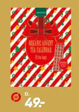 Bilka Fredsted økologisk te julekalender, DKK 49 tilbud