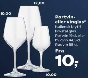 SuperBrugsen Portvin-Eller Vinglas tilbud