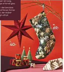 Bilka Julesok med blomster, DKK 69 tilbud