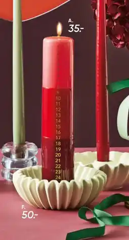 Bilka Kalenderlys 5x25 cm, DKK 35 tilbud