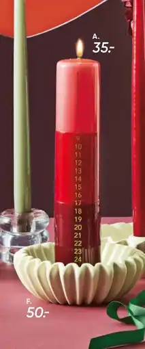 Bilka Kalenderlysstage til bloklys, DKK 50 tilbud