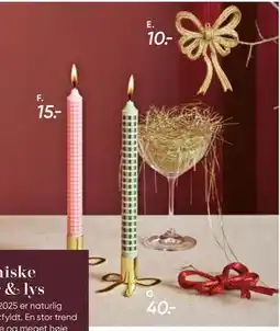 Bilka Ren stearin stagelys, DKK 15 tilbud