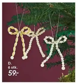 Bilka Perlesløjfe til ophæng, DKK 59 tilbud