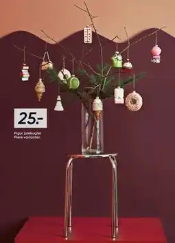 Bilka Figur julekugler, DKK 25 tilbud