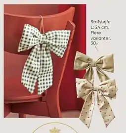 Bilka Stofsløjfe, DKK 30 tilbud