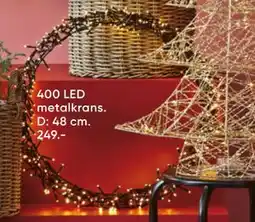 Bilka 400 LED metalkrans, DKK 249 tilbud