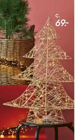 Bilka 30 LED metaljuletræ, DKK 69 tilbud