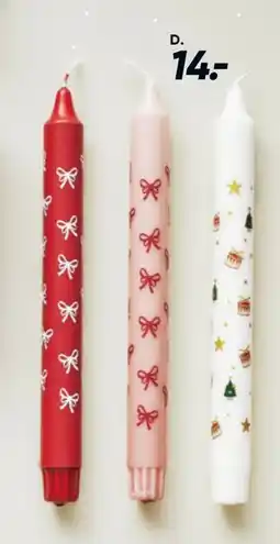 Bilka Kronelys med print, DKK 14 tilbud